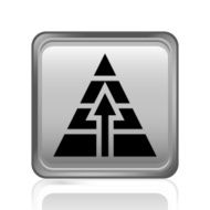 Pyramid icon on a square button N2
