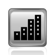 Apartment Building icon on a square button N9