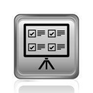 Projection Screen icon on a square button N5