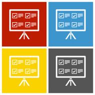 Projection Screen icon on square buttons N3