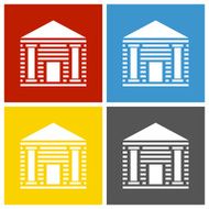 Bank icon on square buttons N5
