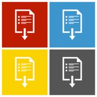 Document icon on square buttons N5