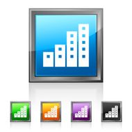 Apartment Building icon on square buttons N6