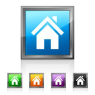 Home icon on square buttons N2
