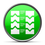 Flowchart icon on a round button N33