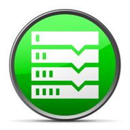 Flowchart icon on a round button N34
