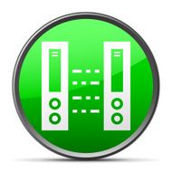 Network Server icon on a round button N11