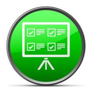 Projection Screen icon on a round button N11