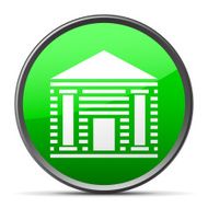Bank icon on a round button N20