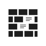Wall icon on a white background N8