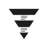 Pyramid icon on a white background