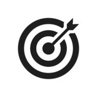Target icon on a white background N8