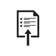 Document icon on a white background N16