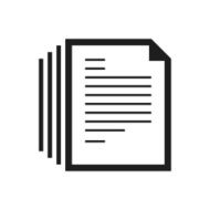 Document icon on a white background N17