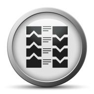Flowchart icon on a silver button N4