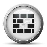 Wall icon on a silver button N2
