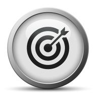 Target icon on a silver button N2