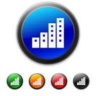 Apartment Building icon on round buttons N5