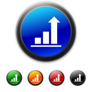 Bar Graph icon on round buttons N11