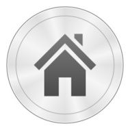 Home icon on a round button N4