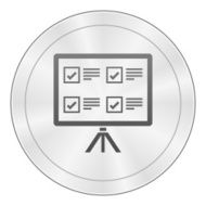 Projection Screen icon on a round button N13