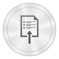 Document icon on a round button N35