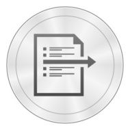 Document icon on a round button N38