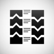 Flowchart icon on a white background N24