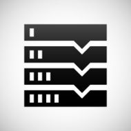 Flowchart icon on a white background N25