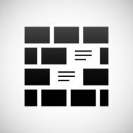 Wall icon on a white background N9