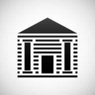 Bank icon on a white background N14