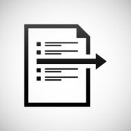 Document icon on a white background N24