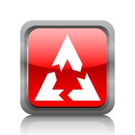 Chevron Chart icon on a square button N14