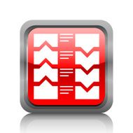 Flowchart icon on a square button N21