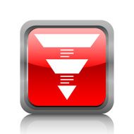 Pyramid icon on a square button N5