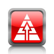 Pyramid icon on a square button N6