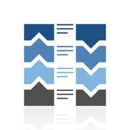 Flowchart icon on a white background N28