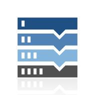 Flowchart icon on a white background N29