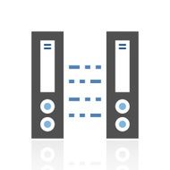 Network Server icon on a white background N10