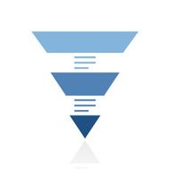 Pyramid icon on a white background N5