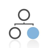 Flowchart icon on a white background N31