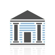 Bank icon on a white background N15