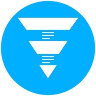 Pyramid icon on a round button N9