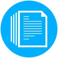 Document icon on a round button N41