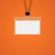 Plastic ID Badge with holder for name tag