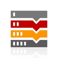 Flowchart icon on a white background N33