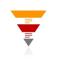 Pyramid icon on a white background N7