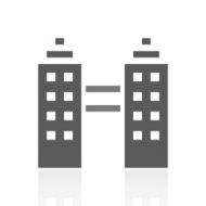 Office Building icon on a white background N12