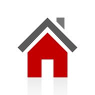 Home icon on a white background N4