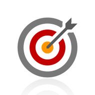 Target icon on a white background N11